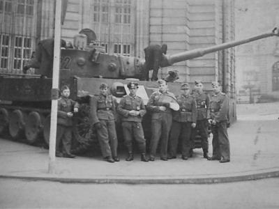 Tiger tank number 222 of Schwere Panzer Abteilung 503 and soldiers