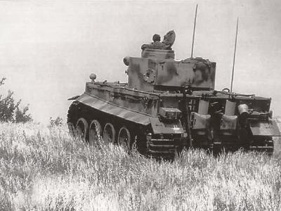 Early Panzerkampfwagen VI Tiger code S01 of the Schwere Panzerkompanie SS-Panzer Regiment 2 Das Reich