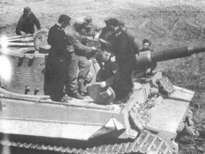 Tiger I with zimmerit