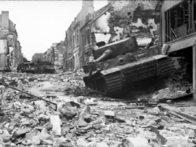 Villers Bocage destroyed Tiger Ausf E of schwere SS-Panzer-Abteilung 101, tank number 111 – Normandy 1944