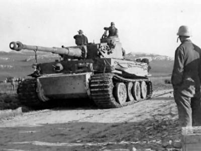 German heavy tank Tiger 121 of Schwere Panzer-Abteilung 501, Tunisia