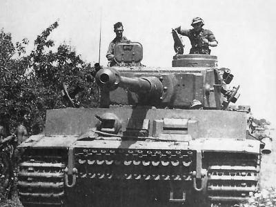 Tiger tank „222” of the of Schwere Panzer Abteilung 504, Sicily
