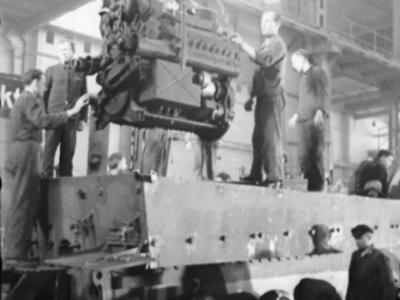Assembly line at the Henschel factory 3