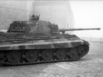 King Tiger tank of the schwere Panzer Abteilung 503. Tank number 233 Budapest Hungary 1944