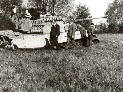 King Tiger tank of the schwere Panzer Abteilung 503. Třeboň Czechoslovakia