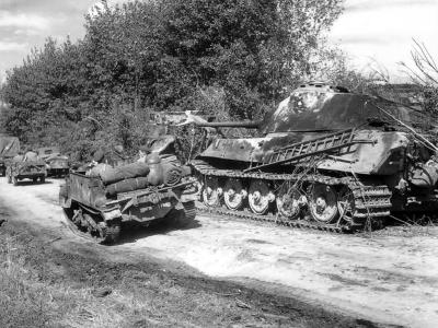 Tiger 2 tank of the Schwere Panzerabteilung 503 Vimoutiers August 1944