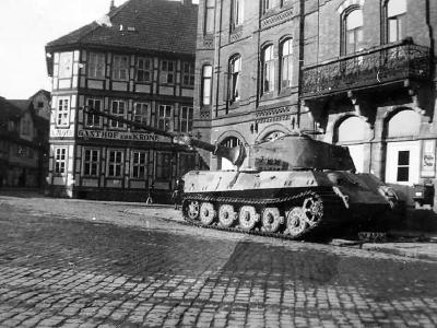King Tiger tank of the Schwere Panzer-Abteilung 507. Osterode 1945