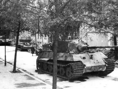 King Tiger of Schwere SS-Panzer-Abteilung 503. Pariser Strasse Berlin 1945