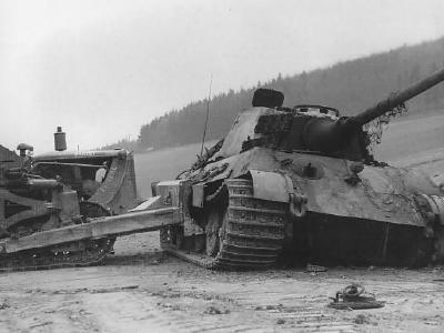 King Tiger tank of the Schwere Panzer-Abteilung 507. Harste 1945