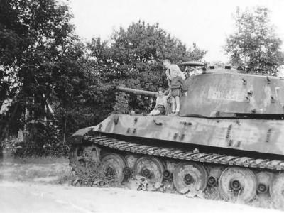 Tiger II heavy tank of the Schwere SS Panzer-Abteilung 501. Tank number 213. La Gleize 4