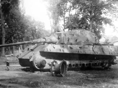 Destroyed King Tiger tank of the Schwere Panzer-Abteilung 507. Osterode 1945