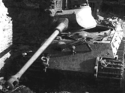 Tiger II tank with Porsche turret, Le Plessis-Grimoult