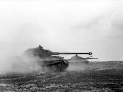 King Tiger tank with porsche turret of the schwere Panzer Abteilung 503. Tank number 313.