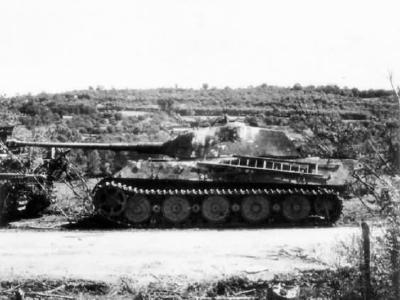 Tiger II of Schwere Panzer-Abteilung 503 near Vimoutiers France 1944