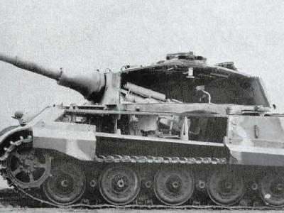 German Tiger II tank cutaway