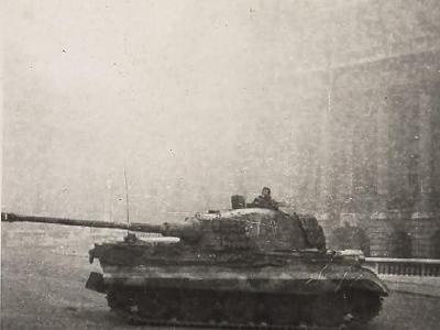 King Tiger tank of the schwere Panzer Abteilung 503. Tank number 200 Budapest Hungary 1944 2