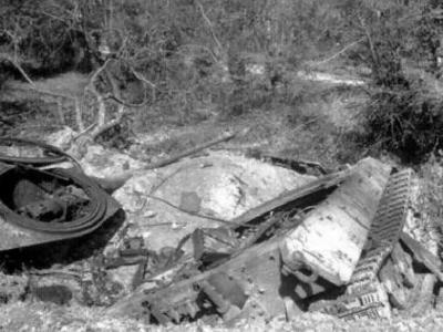 Destroyed Tiger II of 1/ Schwere Panzer-Abteilung 503 France 1944