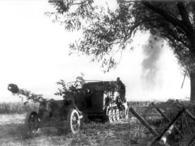 Grossdeutschland 0132 08A Russland Mitte Zugkraftwagen mit 75cm Pak