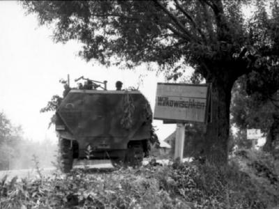Grossdeutschland 0137 14 Ostpreussen Wilkowischken Schutzenpanzer