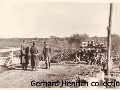 Destroyed bridge Eastern Front