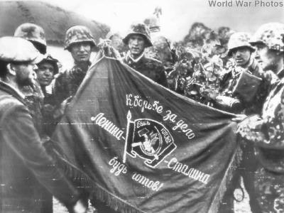 German soldiers of the 1st SS-Panzer Division Leibstandarte SS Adolf Hitler