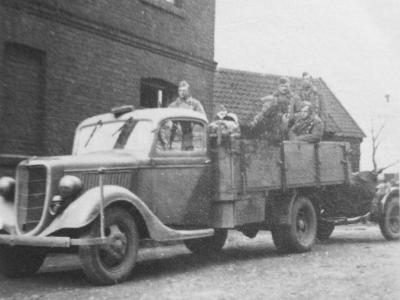 German Ford V8-51 towing 2cm Flak, Trondheim Norway