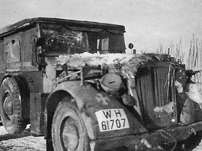 Horch 901 in winter