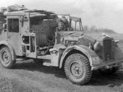 destroyed Horch 901