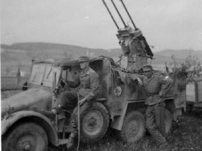 Krupp protze L 2 H 143 with a triple AA gun