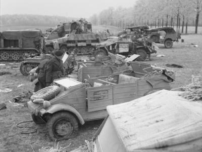 Destroyed VW Kübelwagen Foy-Notre-Dame, Belgium 29 December 1944