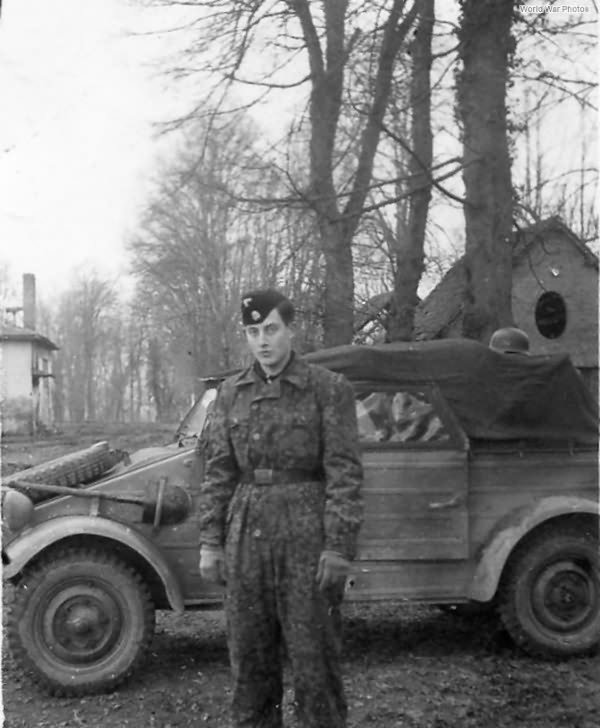 Kubelwagen and SS-mann Amiens 1944 | World War Photos