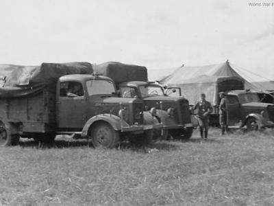 Mercedes L3000 and Opel Blitz Cherbourg
