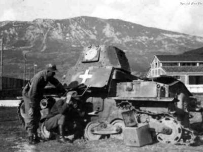 Destroyed L6/40 Italy 1944