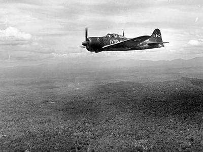 British A6M2 BI-12 ATAIU in flight