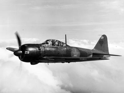 Captured A6M5 Reisen #29 in flight – 1944