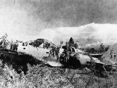 Abandoned A6M Zero fighter of 4th Kokutai