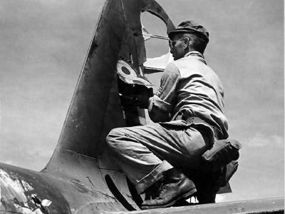 Tail of a Mitsubishi A6M Zeke on Saipan 1944