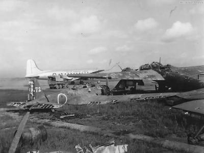 B5N2 and C-54 at Atsugi 1945