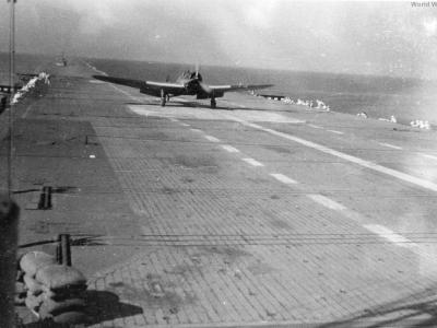 B5N take off from Shokaku in October 1942