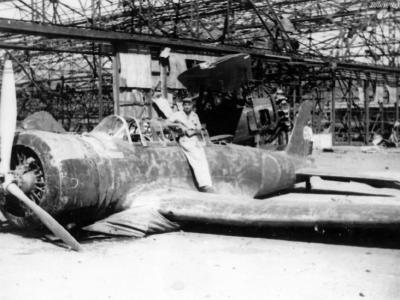Wreckage of B5N 1945