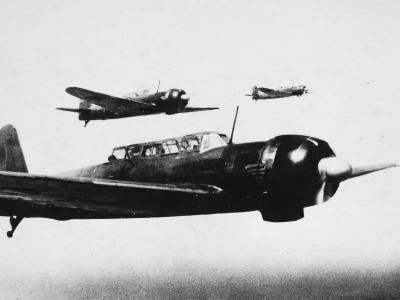 B6N2 in flight