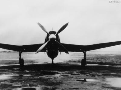 Aichi B7A front view