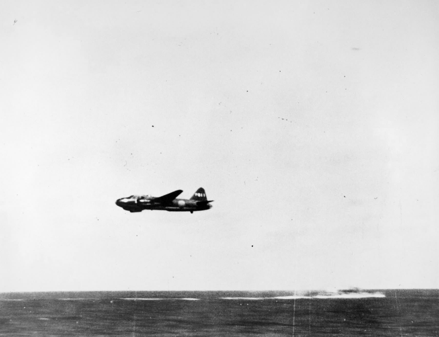 G4M Rikko F-311 from 4 Kokutai after dropping its torpedo – 8 August 1942
