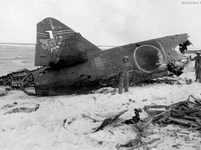 G4M wreck in Marshall Islands 1944