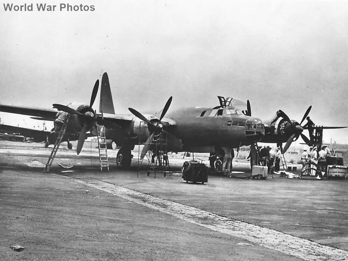 Captured Japanese Nakajima G8N Renzan Rita at Newark | World War Photos