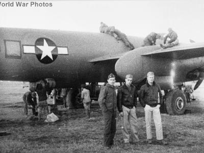 Gis inspecting a captured G8N1 1945