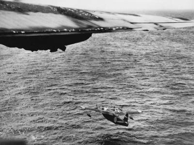 H8K attempting to flee from PB4Y 1944