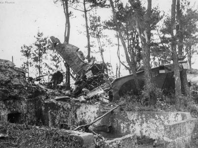 Wreck of Ki-21 Sally Okinawa May 1945