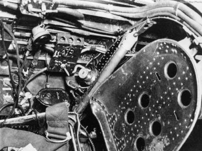 Captured Ki-43 Hayabusa cockpit 1944 2