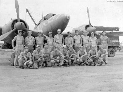 67th FS Groundcrew With Captured Ki-45